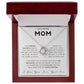 To My Loving Mom Love Knot Necklace - Always Your Little Boy - Love Your Son