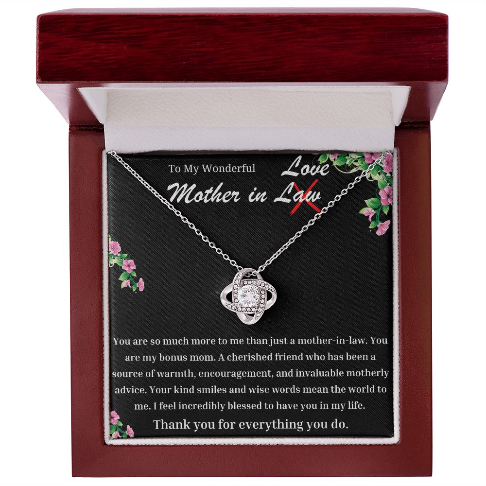 Wonderful Mother In Law Love Knot Necklace