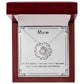 To My Mom - You Are The World Love Knot Necklace