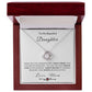 To My Daughter Love Knot Necklace - Always Believe In Yourself - Love Mom