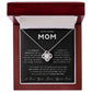 To My Loving Mom Love Knot Necklace - Always Your Little Boy - Love Your Son
