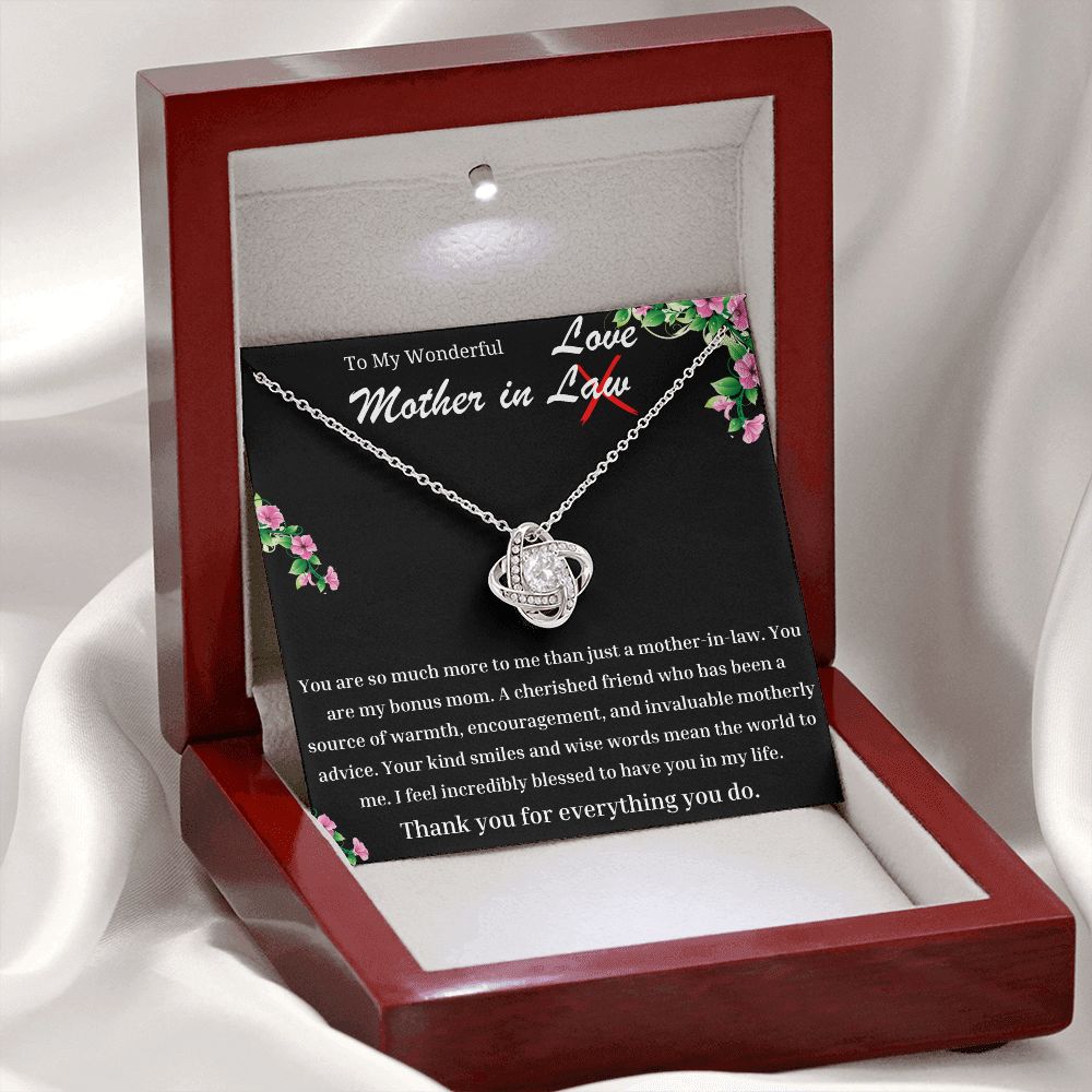 Wonderful Mother In Law Love Knot Necklace