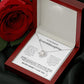 To My Granddaughter Never Forget I Love You Love Knot Necklace