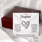 To My Daughter Love Knot Necklace - You Are So Capable of Anything