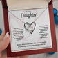 To My Daughter Love Knot Necklace - You Are So Capable of Anything