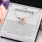 To My Daughter - You Are A Blessing In My Life Interlocking Necklace