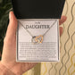 To My Daughter - You Are A Blessing In My Life Interlocking Necklace