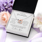 To My Granddaughter - Follow Your Heart Interlocking Hearts Necklace