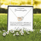 To MY Granddaughter Believe In Yourself Interlocking Hearts Necklace