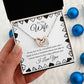 To My Wife - I Never Want to Live a Day Without You Interlocking Hearts Necklace