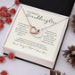 To My Granddaughter - A Bond That Cannot Be Undone Interlocking Hearts Necklace
