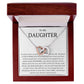 To My Daughter - You Are A Blessing In My Life Interlocking Necklace