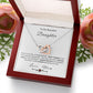 To My Daughter - You're My Special Star Interlocking Hearts Necklace