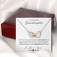 To MY Granddaughter Believe In Yourself Interlocking Hearts Necklace