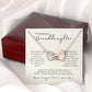 To My Granddaughter - A Bond That Cannot Be Undone Interlocking Hearts Necklace