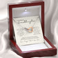 To My Granddaughter - A Bond That Cannot Be Undone Interlocking Hearts Necklace
