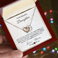 To My Daughter - You're My Special Star Interlocking Hearts Necklace
