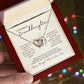 To My Granddaughter - A Bond That Cannot Be Undone Interlocking Hearts Necklace
