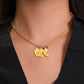 To Mom Engraved Baby Foot Birthstone Necklace - Choose How Many Feet Charms up to 4