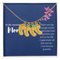 To Mom Engraved Baby Foot Birthstone Necklace - Choose How Many Feet Charms up to 4