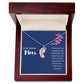 To Mom Engraved Baby Foot Birthstone Necklace - Choose How Many Feet Charms up to 4