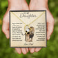 To My Daughter - Forever Love Necklace - Proud Lion - Love Dad