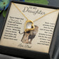 To My Daughter - Forever Love Necklace - Proud Lion - Love Dad